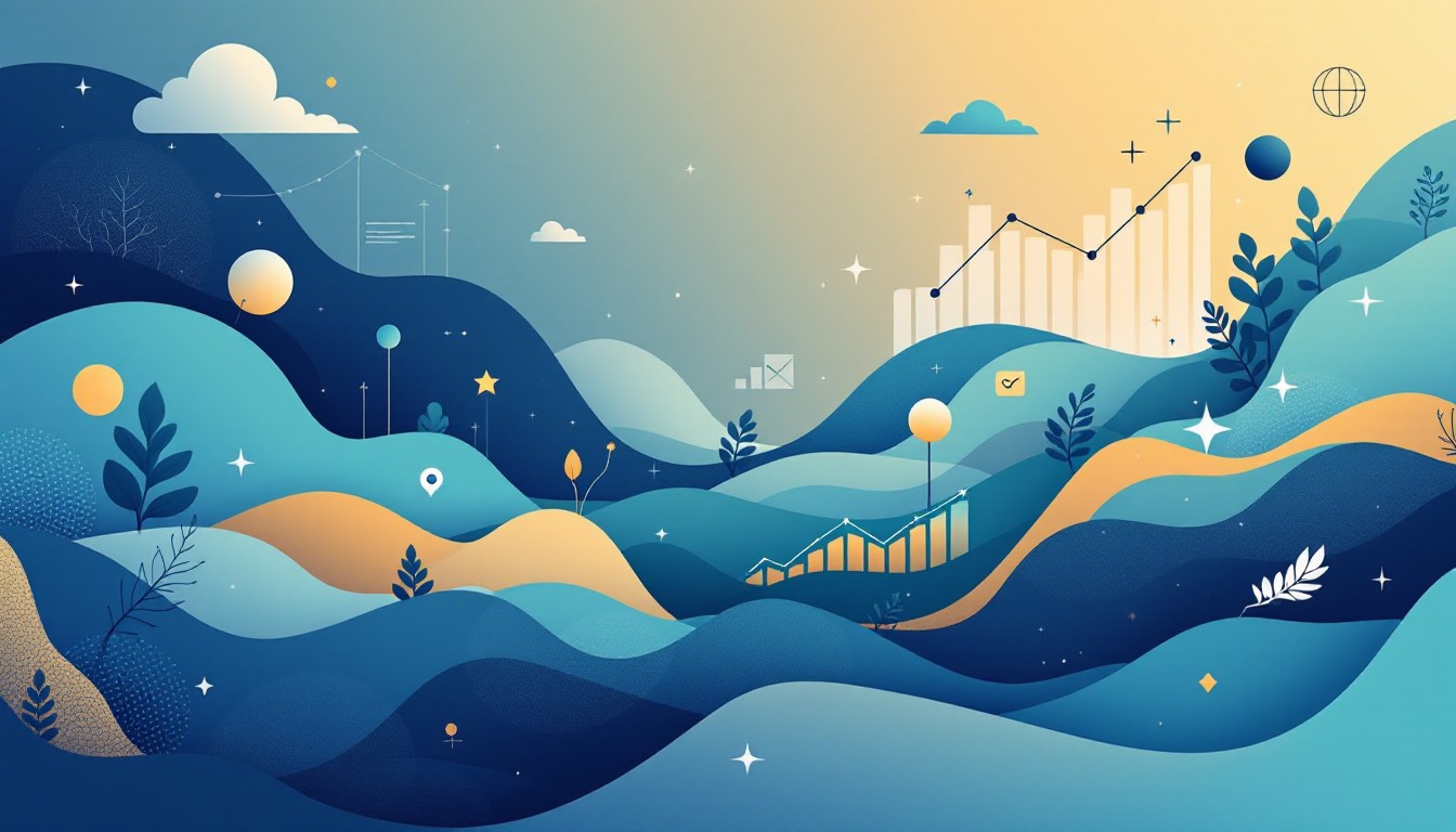 Business Waves Flow